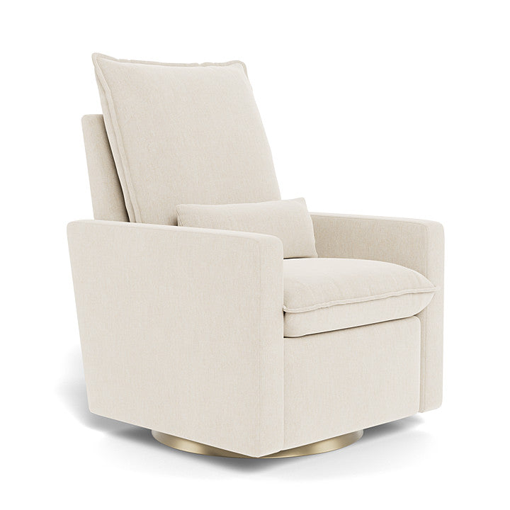Monte Design Motorized Cortina Glider Recliner - Dune / Matte Gold Swivel Base (Quick Ship Edition)