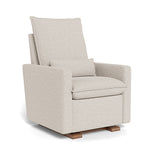 Greige Weave / Walnut Base - Monte Design Cortina Glider Recliner - Performance
