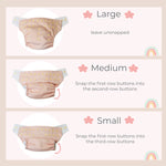 KaWaii Baby One Size Reusable Snap Cloth Diaper Bamboo Bundle - Size & Fit Guide