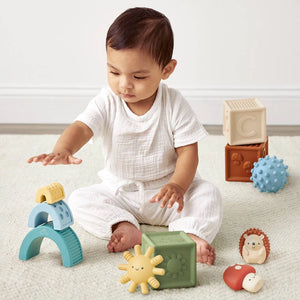 Itzy Ritzy Itzy Blocks Sensory 10 PC Gift Set