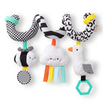 Itzy Ritzy Itzy Bitzy Spiral Car Seat Activity Toy - High Contrast