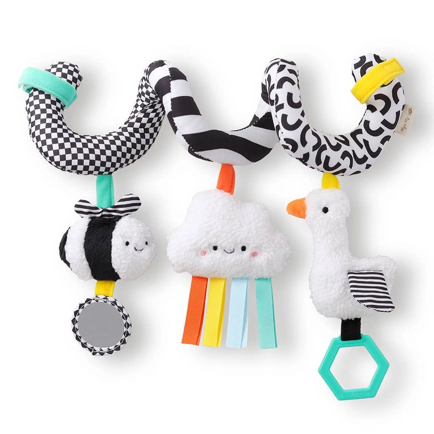 Itzy Ritzy Itzy Bitzy Spiral Car Seat Activity Toy - High Contrast