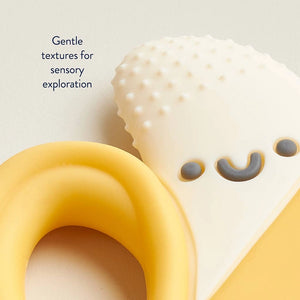 Itzy Ritzy Chew Crew Silicone Teether - Banana - Textures and Sensory Stimulation