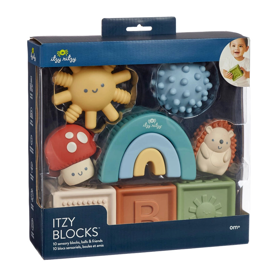 Itzy Ritzy Itzy Blocks Sensory 10 PC Gift Set