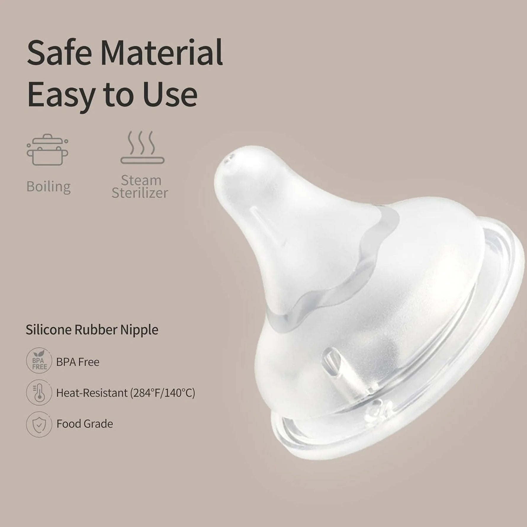 Pigeon Bottle Nipple 3 PK Easy to Use and Clean