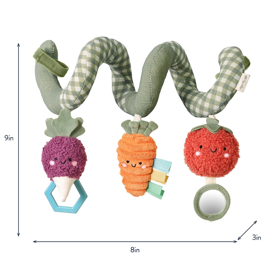 Itzy Ritzy Itzy Bitzy Spiral Car Seat Activity Toy Dimensions