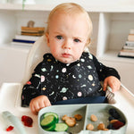 Loulou Lollipop Silicone Printed Bib - Planets Lifestyle