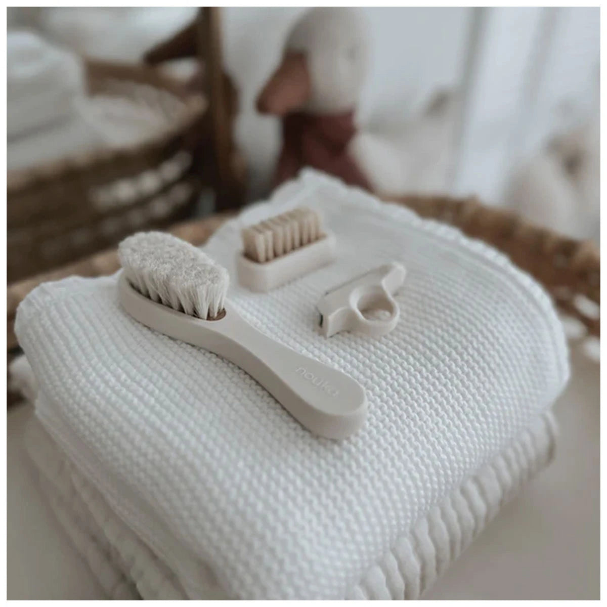 Noüka Baby Grooming Kit Shifting Sand - Lifestyle
