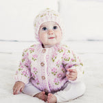 Huggalugs Bitty Blooms Blush Cardigan Sweater Lifestyle 3