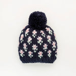 Huggalugs Bitty Blooms Indigo Beanie Hat