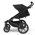 Thule Urban Glide 4-Wheel Stroller - Black on Black Side with Seat Reclined