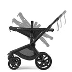 Bugaboo Fox 5 Renew Complete Stroller - Heritage Black/Black - Multi-Angle Seat Adjustment