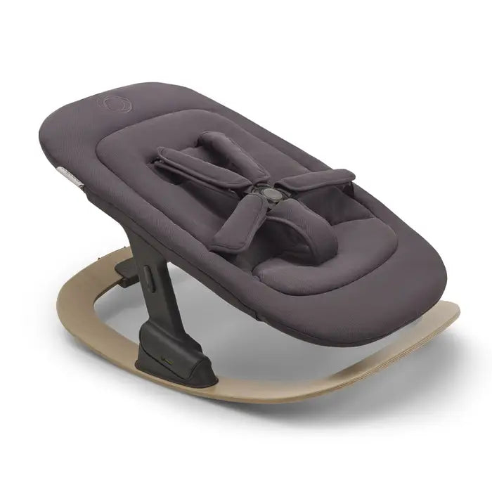 Bugaboo Giraffe Rocker Frame - Neutral Wood Lifestyle Tornado Grey