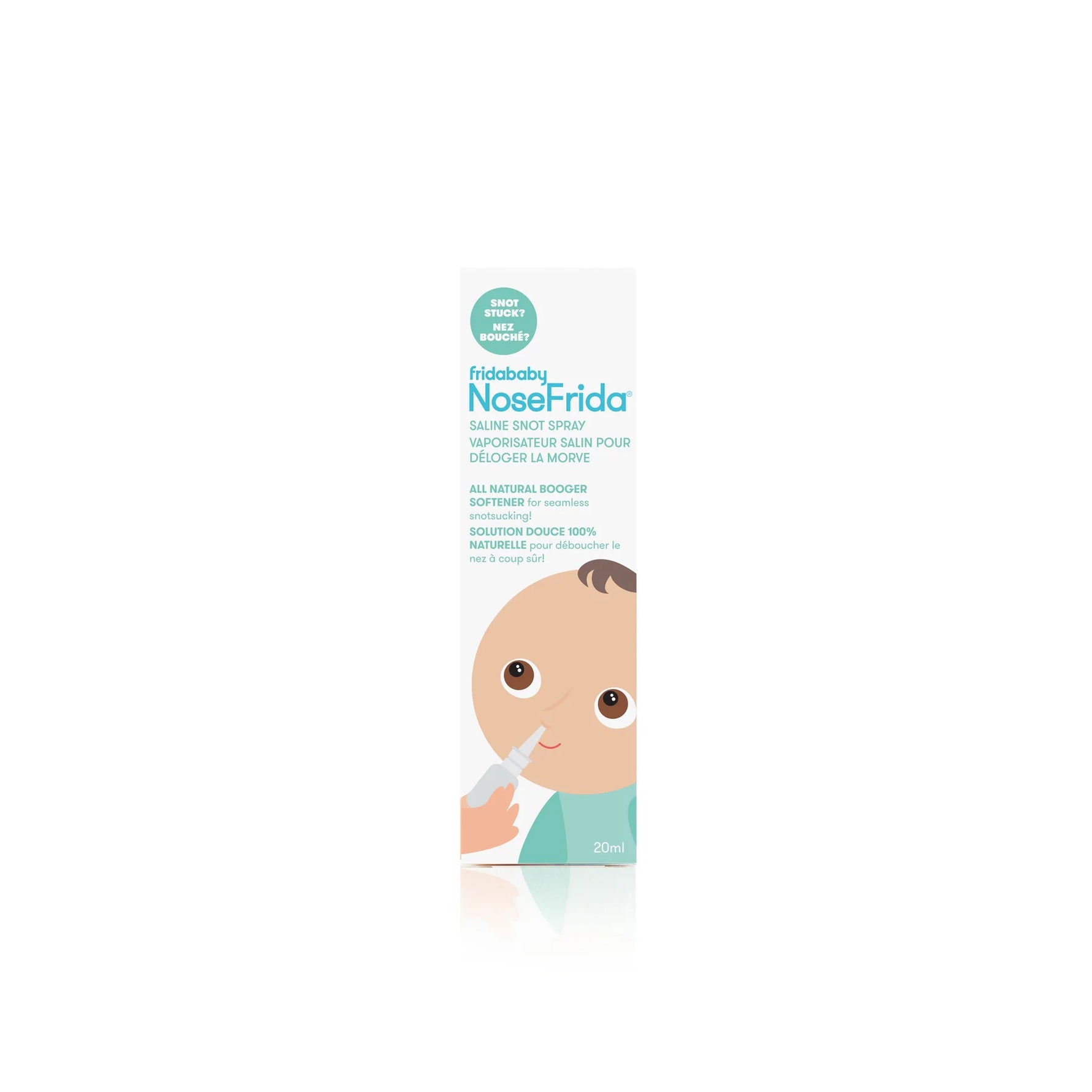Frida Baby NoseFrida Saline Snot Spray Packaging Front