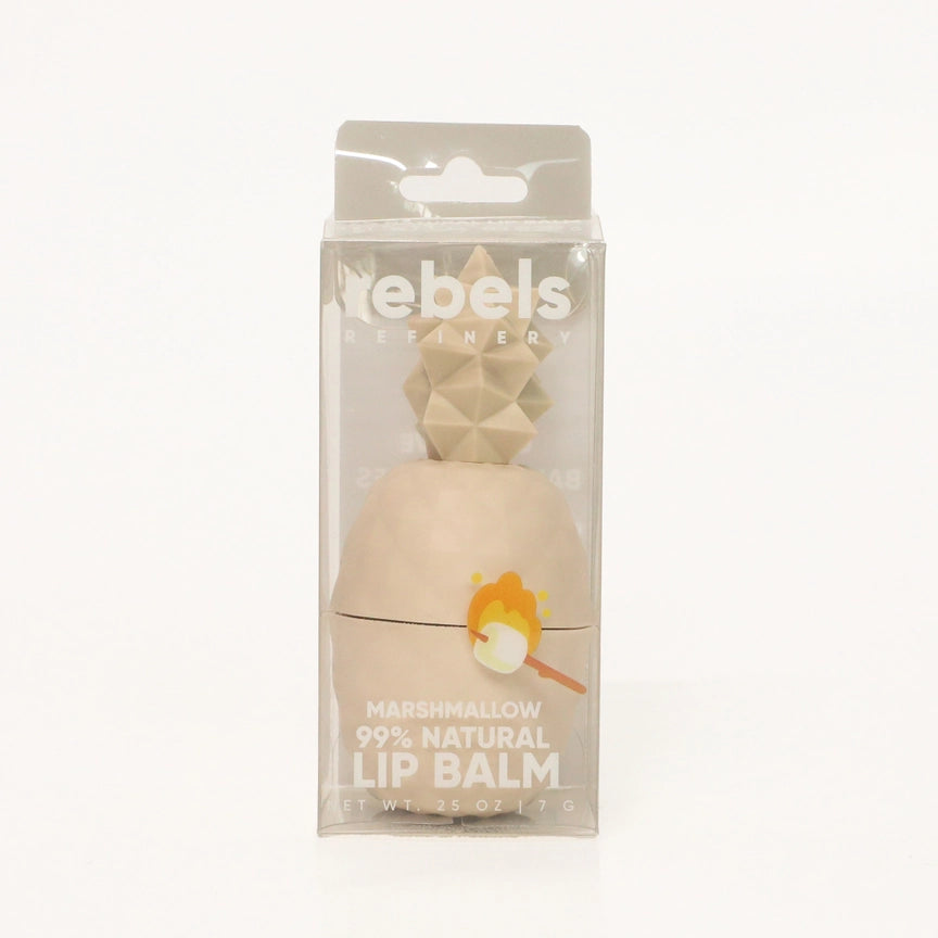 Rebels Refinery Natural Lip Balm - Marshmallow Packaging