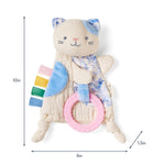 Itzy Ritzy Bitzy Crinkle™ Sensory Toy with Teether - Dimensions