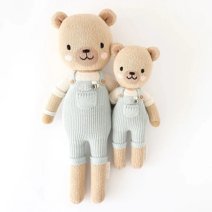 cuddle + kind Hand-Knit Doll - Charlie the Honey Bear 2 Sizes