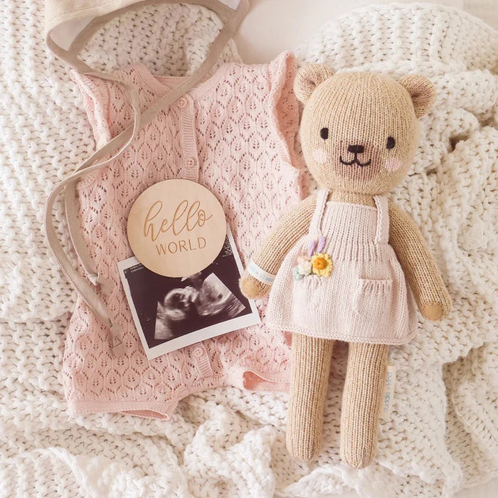 cuddle + kind Hand-Knit Doll - Goldie the Honey Bear Little Lifestyle