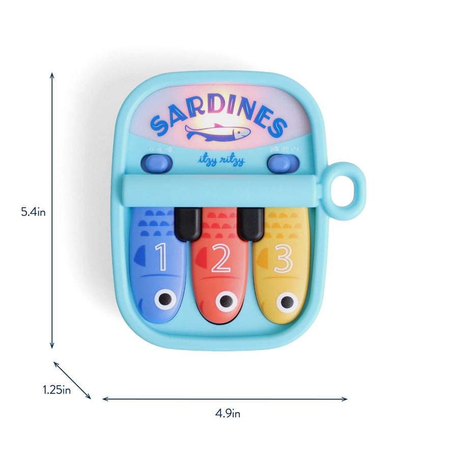 Itzy Ritzy Bitzy Tunes™ Musical Piano Toy - Sardines Dimensions
