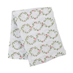 Lulujo Muslin Swaddle Blanket - Rose Trellis