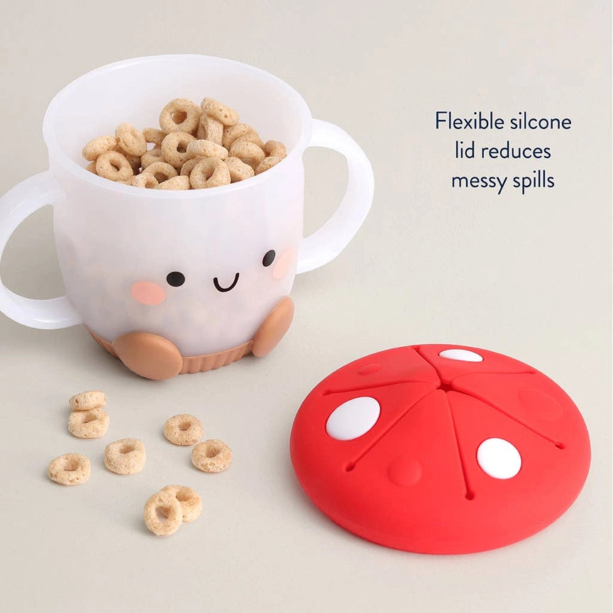Itzy Ritzy Itzy Snack Cup - Mushroom Features