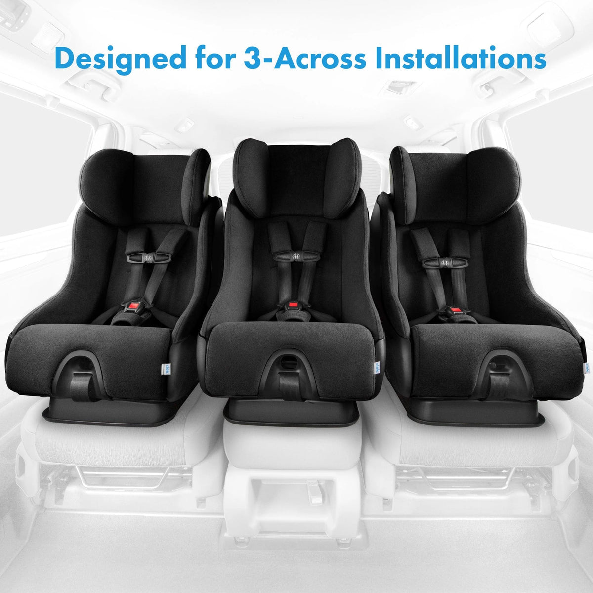 Clek Fllo Convertible Car Seat Vintage Ziip Flame Retardant Free -3 across