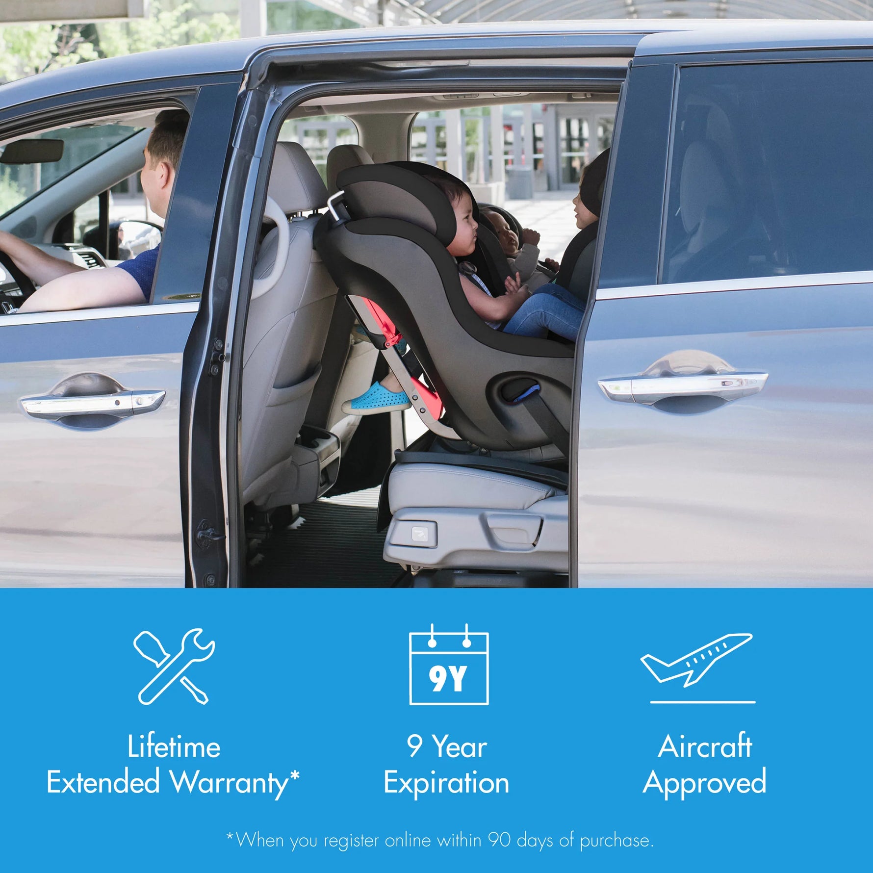 Clek Fllo Convertible Car Seat Vintage Ziip Flame Retardant Free - Features
