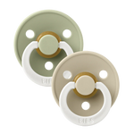 BIBS Pacifier Glow In The Dark Night 2 Pack - Sage & Vanilla