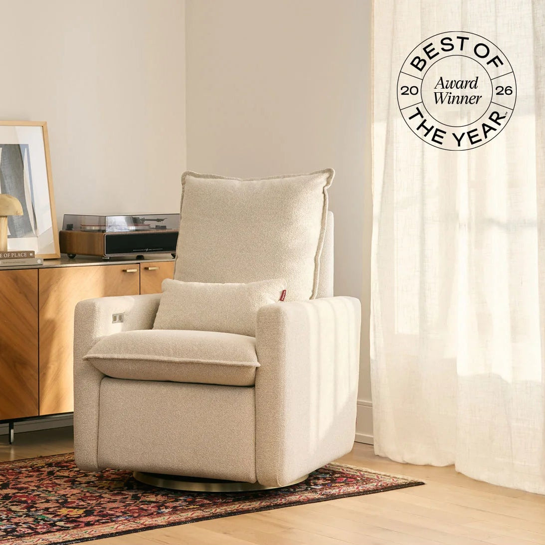 Monte Design Motorized Cortina Glider Recliner - Best of the Year Award