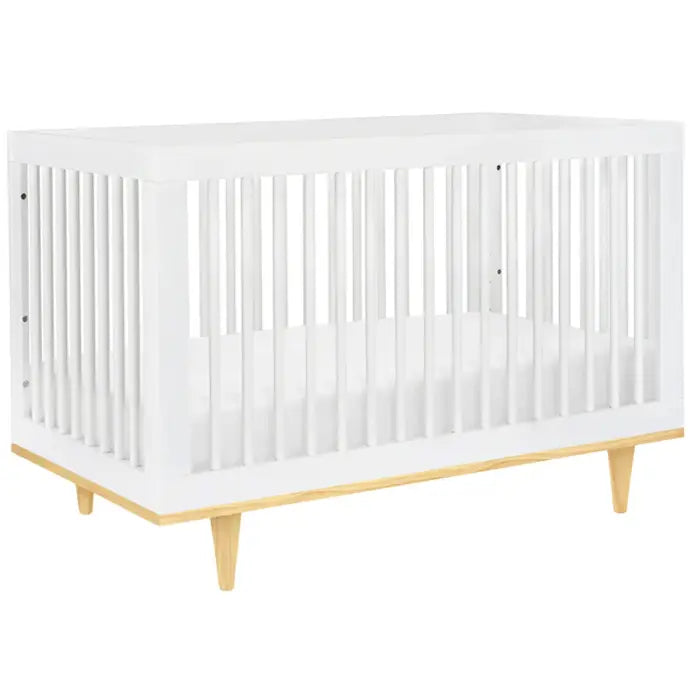 White & Natural - daVinci Marley 3-in-1 Convertible Crib