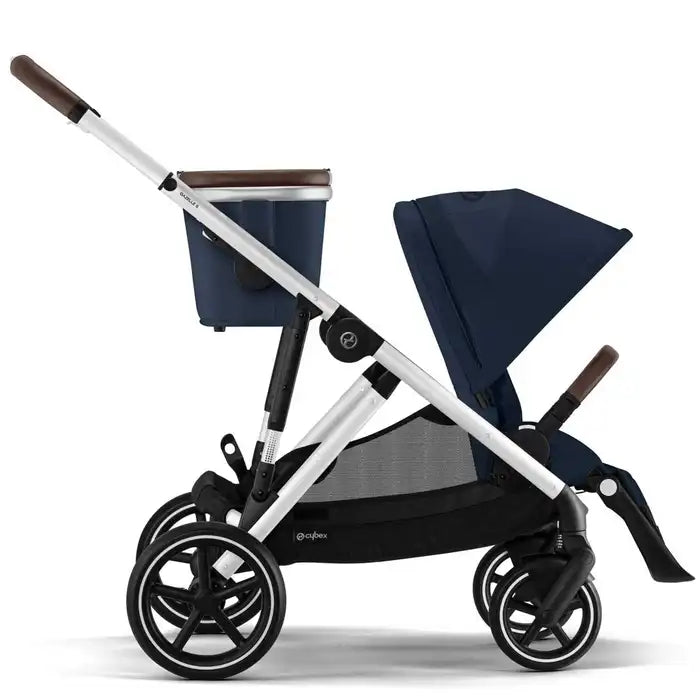 Ocean Blue/Silver Frame - CYBEX Gazelle S Stroller Side View
