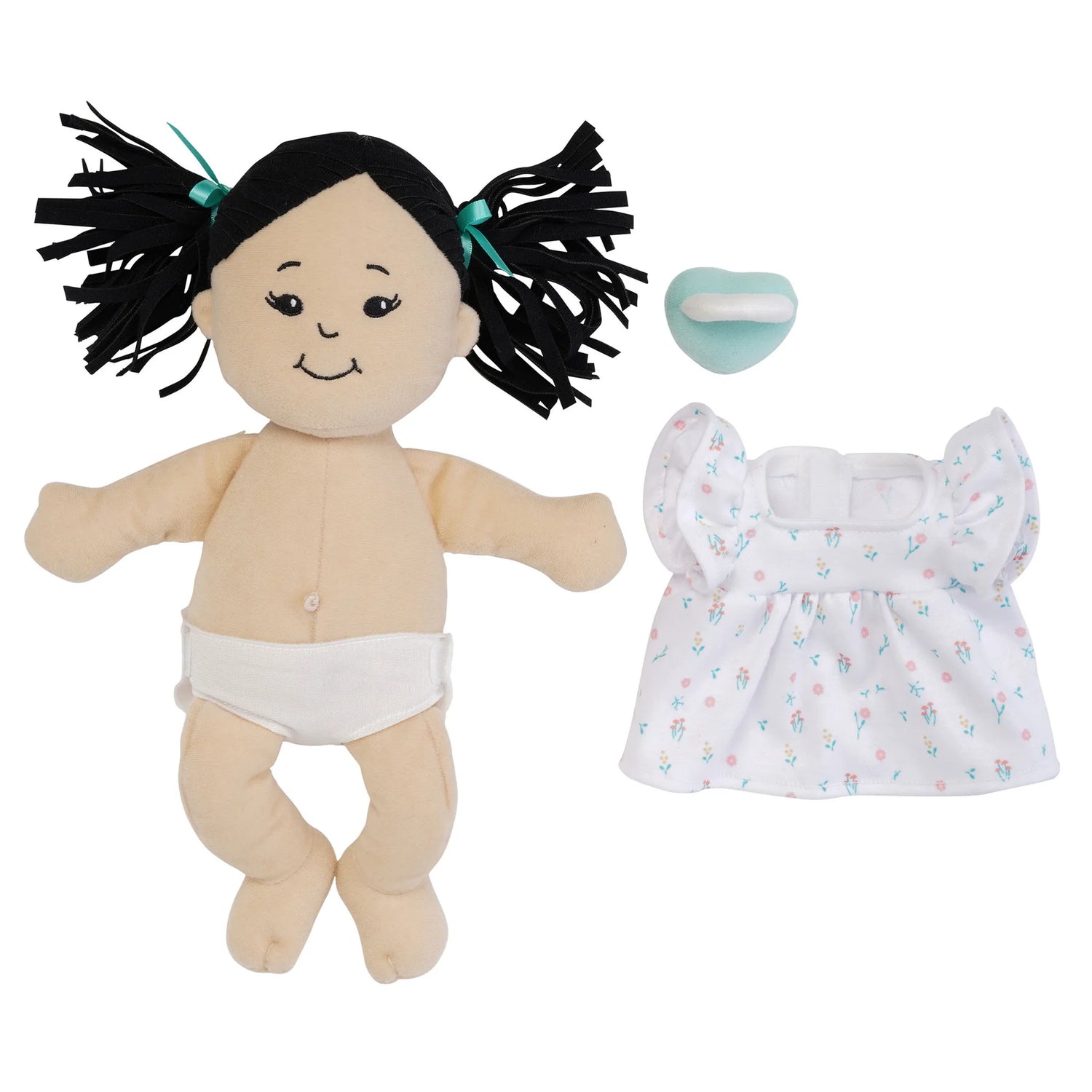 Manhattan Toy Love, Stella Doll - Beige with Black Pigtails - Doll with Included Accessories
