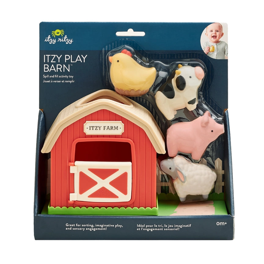Itzy Ritzy Spill & Fill Activity Toy - Itzy Play Farm Boxed