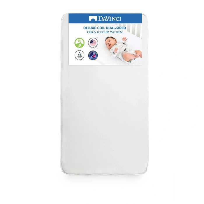 DaVinci Deluxe Coil Dual-Sided Waterproof Crib & Toddler Mattress