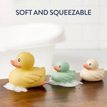 Itzy Ritzy Itzy Ducky Family Bath Toy Set Lifestyle 2 Soft & Squeezable Duckies
