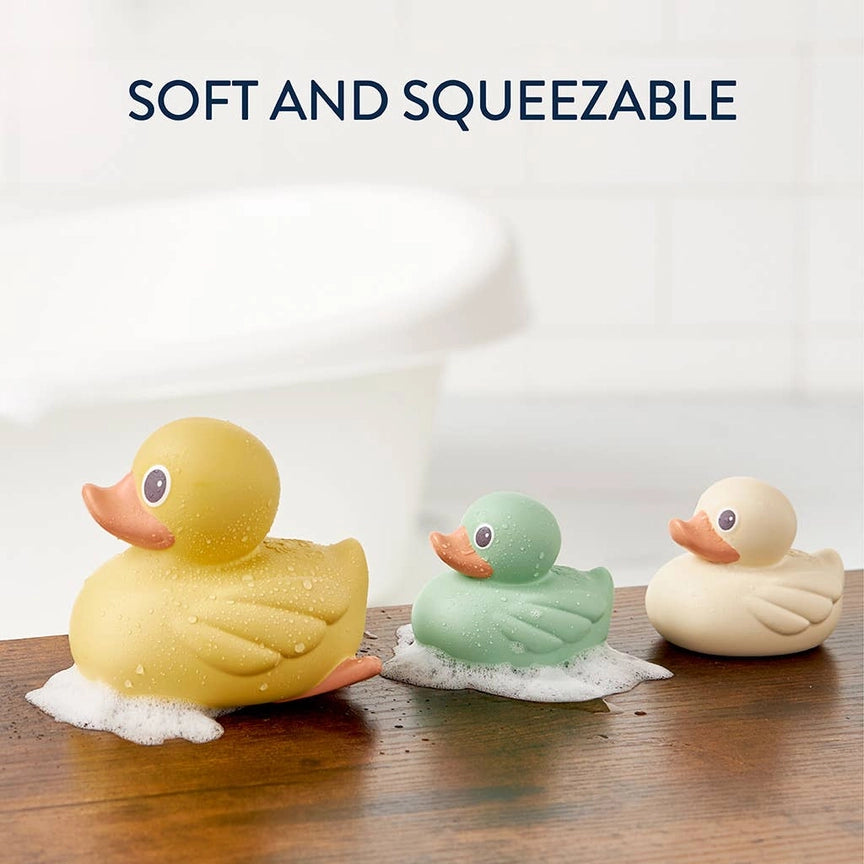 Itzy Ritzy Itzy Ducky Family Bath Toy Set Lifestyle 2 Soft & Squeezable Duckies