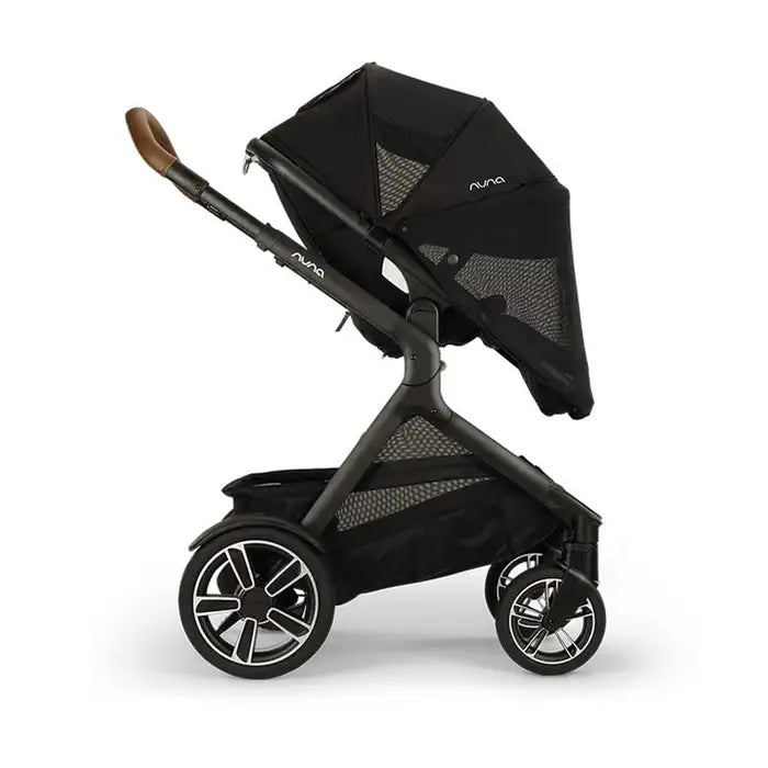 DEMI™ Next Stroller with Rider Board - Caviar Aire Protect Canopy World Facing