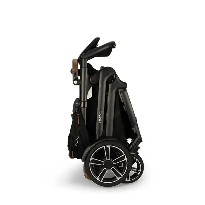 DEMI™ Next Stroller with Rider Board - Caviar Folded Dimensions