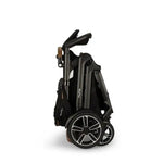 DEMI™ Next Stroller with Rider Board - Caviar Folded Dimensions