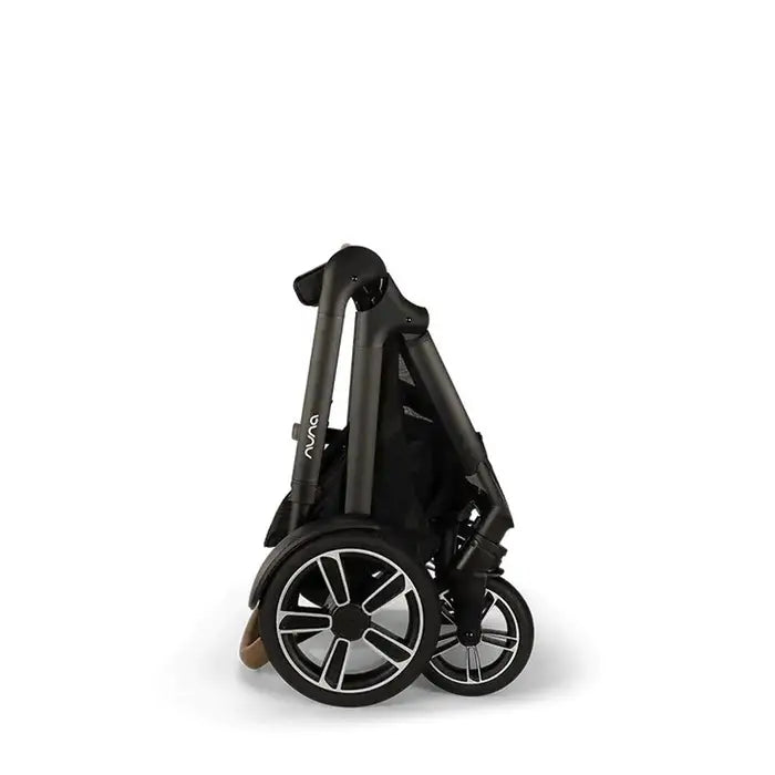 DEMI™ Next Stroller with Rider Board - Caviar Folded Without Seat