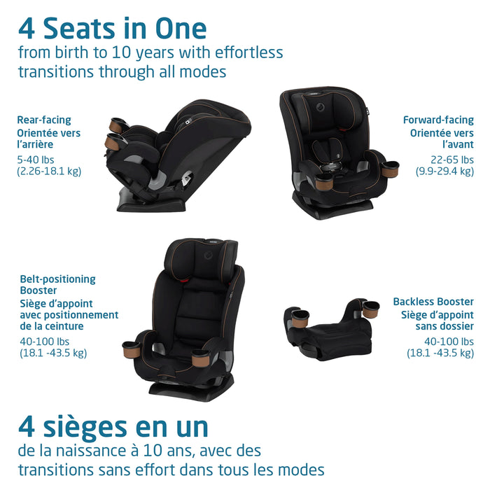 Maxi-Cosi Kani 4-in-1 Convertible Car Seat - Designer Black