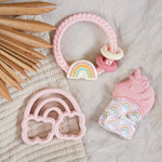 Rainbow - Itzy Ritzy Ritzy Rattle Silicone Teether Rattle Lifestyle 4