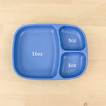 Re-Play divided tray Denim - Re-Play Divided Plates - Large Re-Play Divided Plates - Large