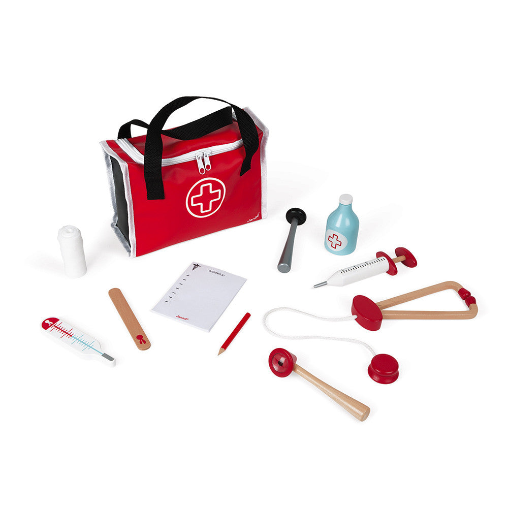 Janod Doctor Suitcase Wooden Play Set