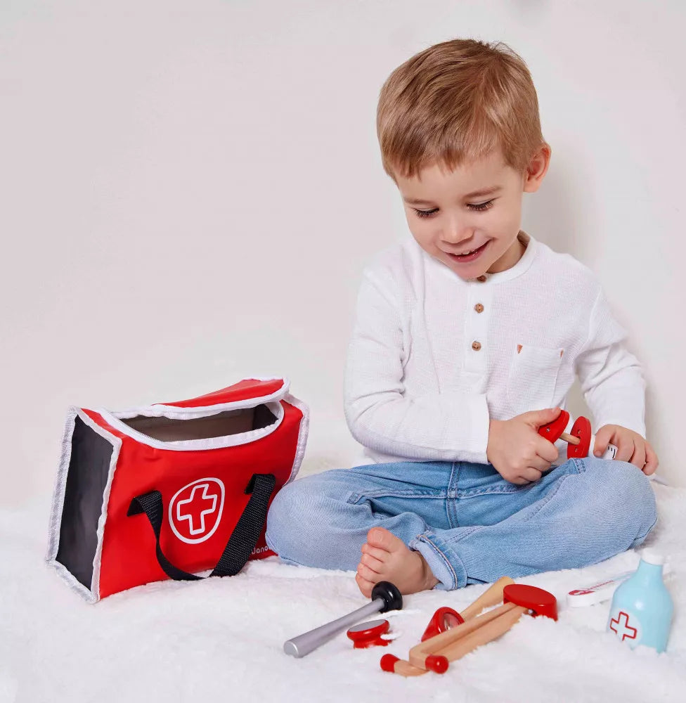 Janod Doctor Suitcase Wooden Play Set Lifestyle