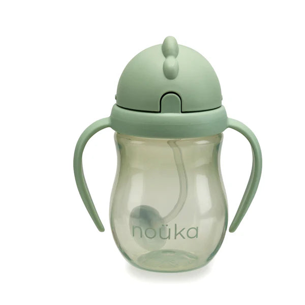 Noüka Non-Spill Weighted Straw Cup - Moss 2