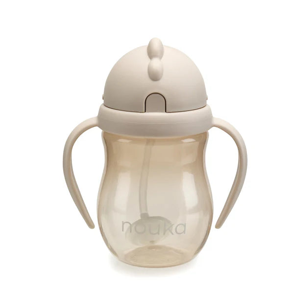 Noüka Non-Spill Weighted Straw Cup - Sand 2