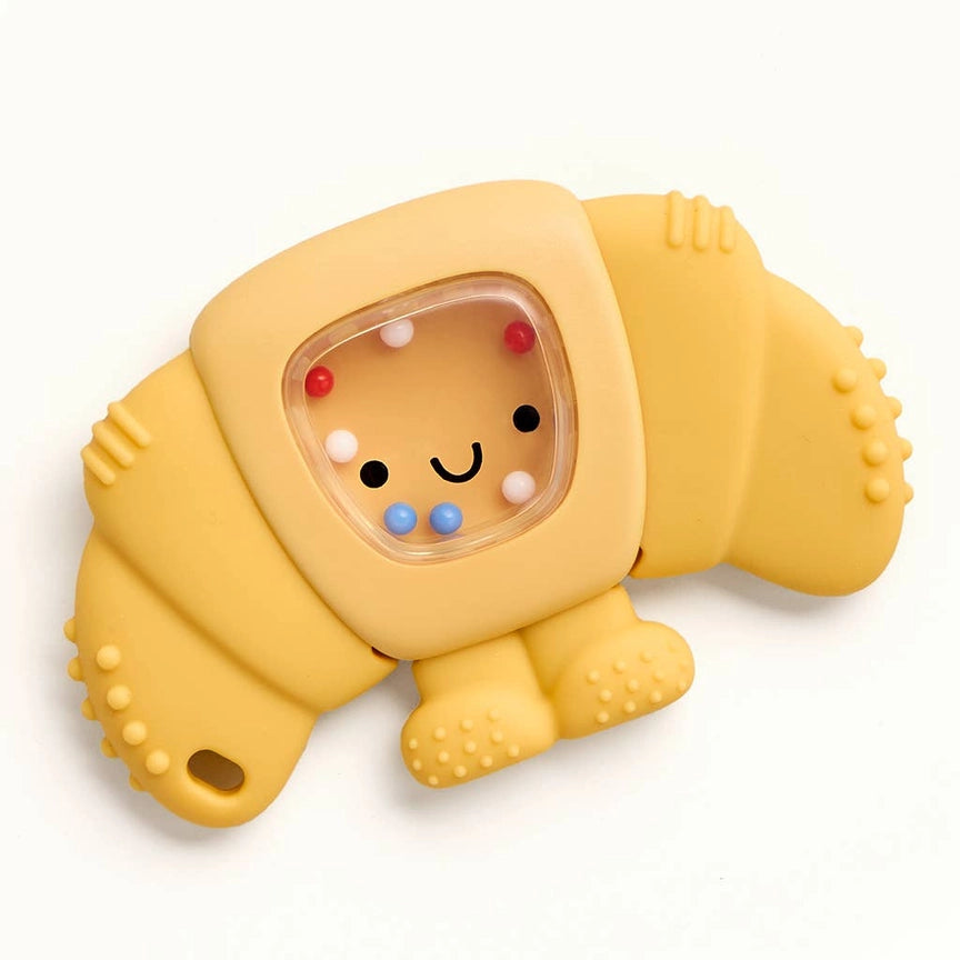 Chloe the Croissant - Itzy Ritzy Sweetie Shake Plus Rattle & Teether