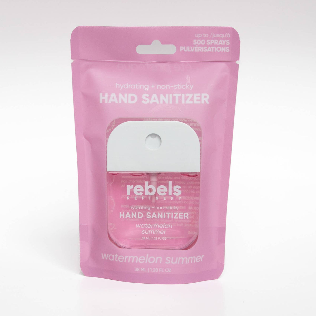 Rebels Refinery Pocket Sanitizer Spray - Watermelon Summer Packaging