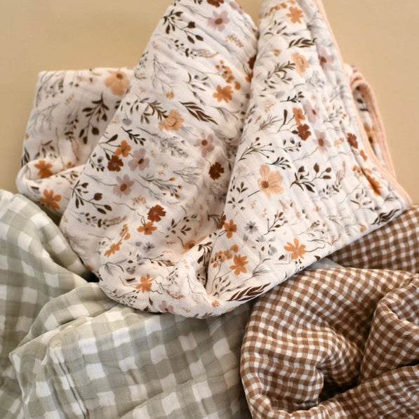 Minika 6-Layer Muslin Cotton Quilt - Wildflowers Lifestyle 2